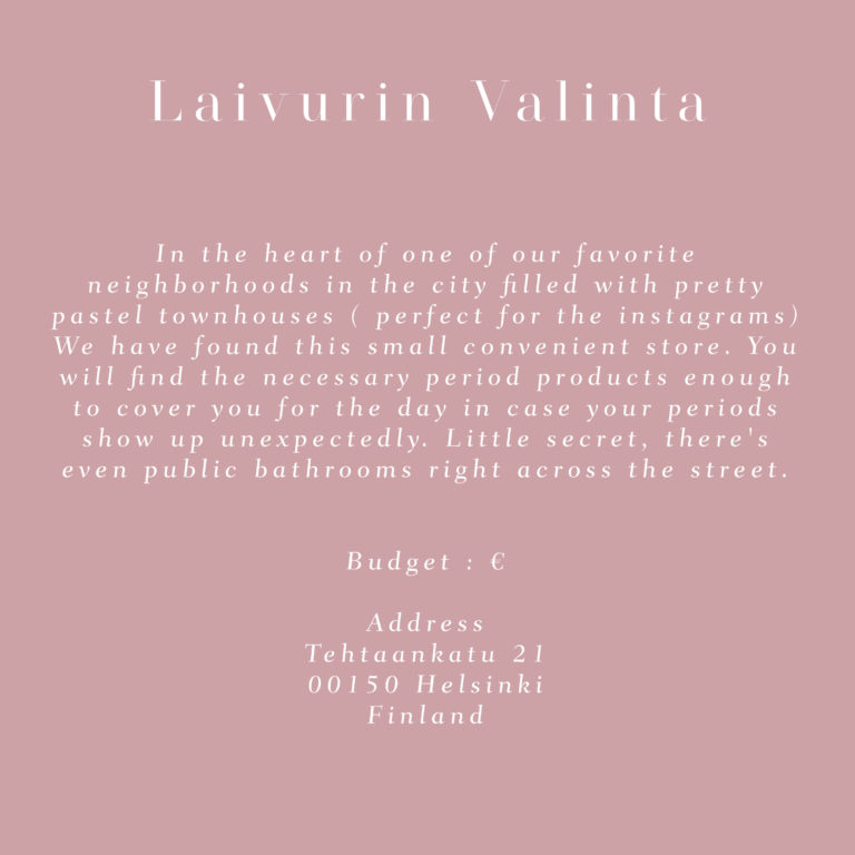 helsinki laivurin valinta